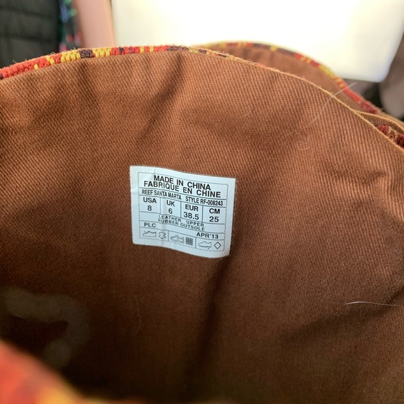 Brown Reef Pattern Boots - Picture 3 of 5